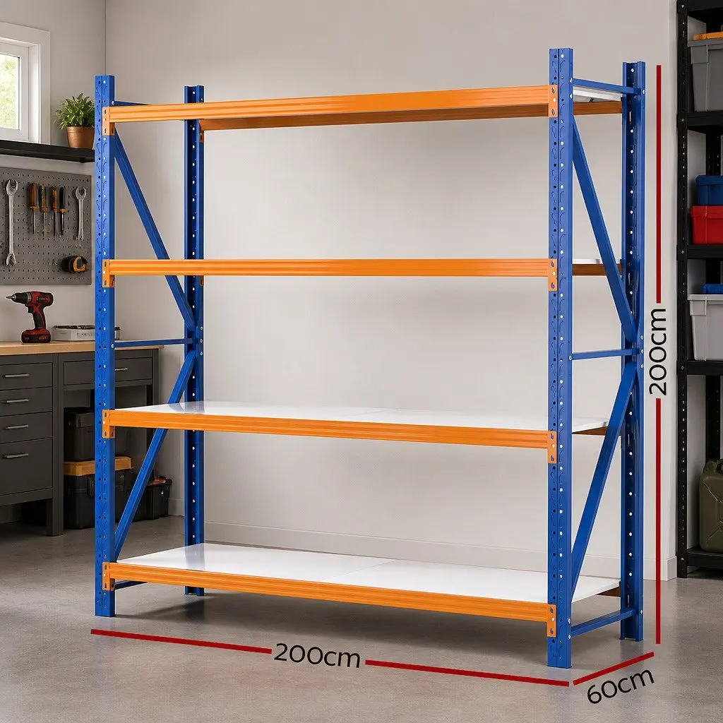 Garage Shelving Unit Heavy Duty Storage Shelf 2M x 2M Blue