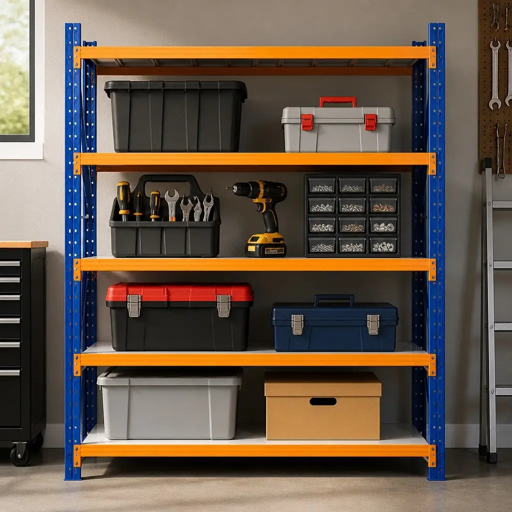 Garage Shelving Unit Heavy Duty Storage Shelf 2M x 2M Blue