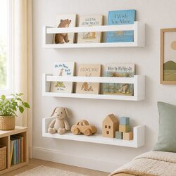 Quality Floating Wall Shelves with Practical Storage