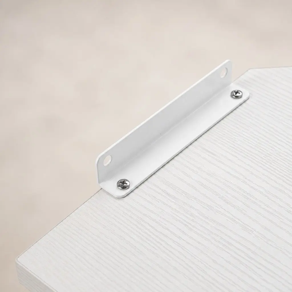 Corner Wall Shelves Floating Storage Display Rack 30cm White 2 Piece