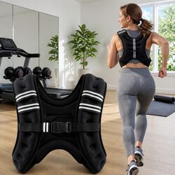 Affordable 8kg Weighted Vest with Reflective Features