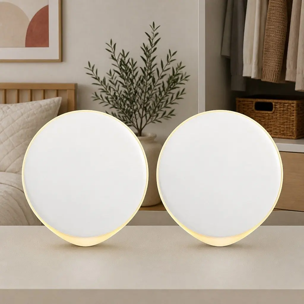 Motion Sensor Night Light USB-C Rechargeable Closet Bedroom Stairs 2 Pack