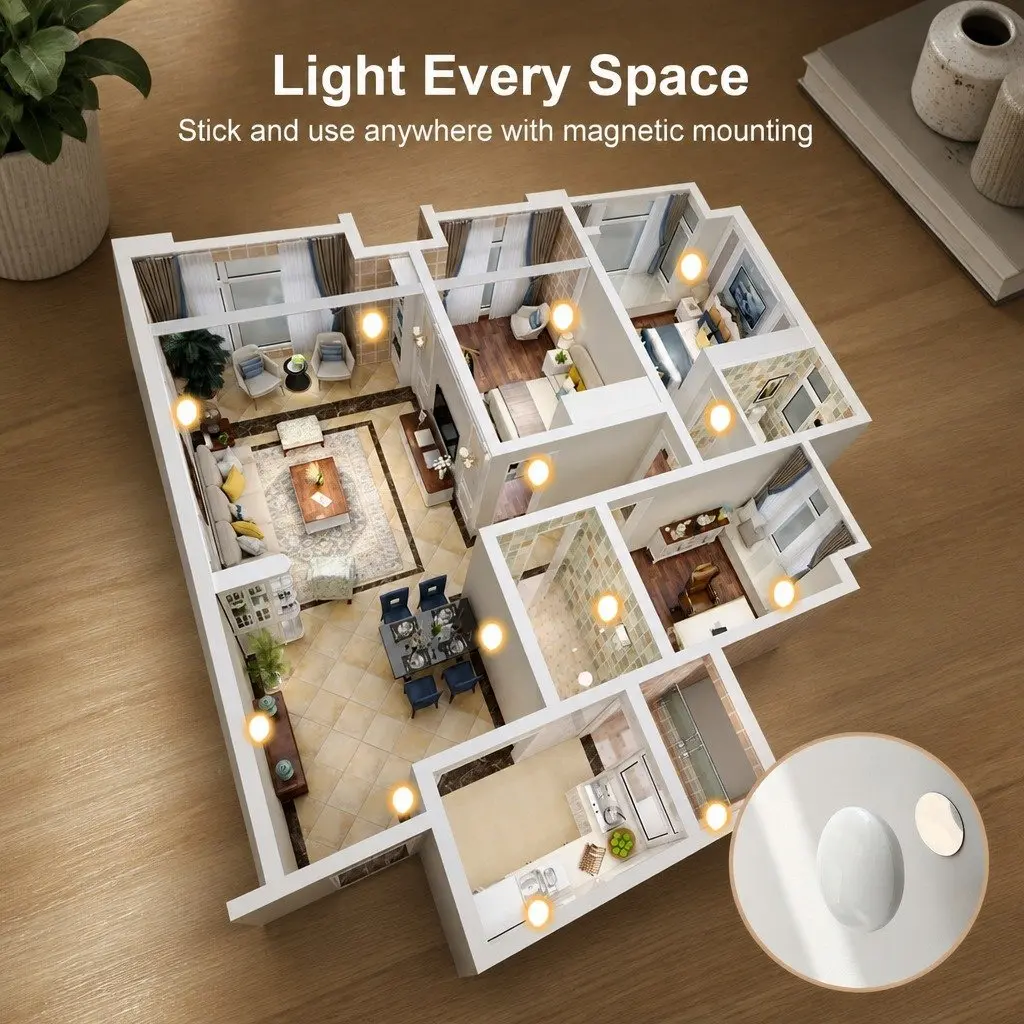 Motion Sensor Night Light 4 Pack for Home Use