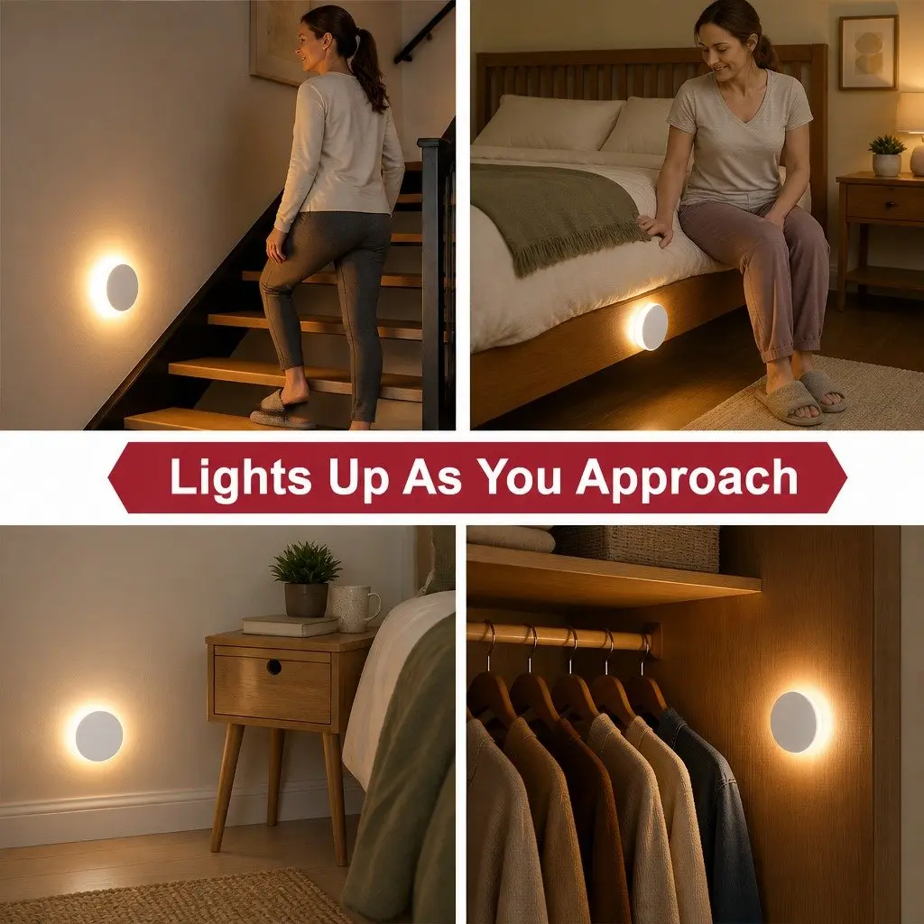 Motion Sensor Night Light 4 Pack for Home Use