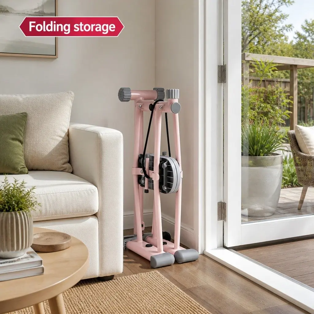 Foldable Ski Exercise Machine for Fitness