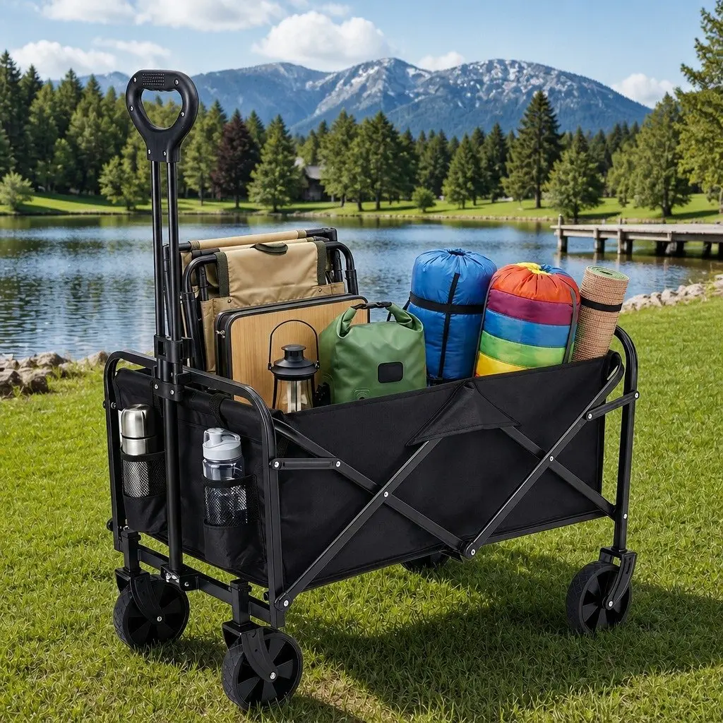 Folding Garden Cart for Easy Transport and Storage