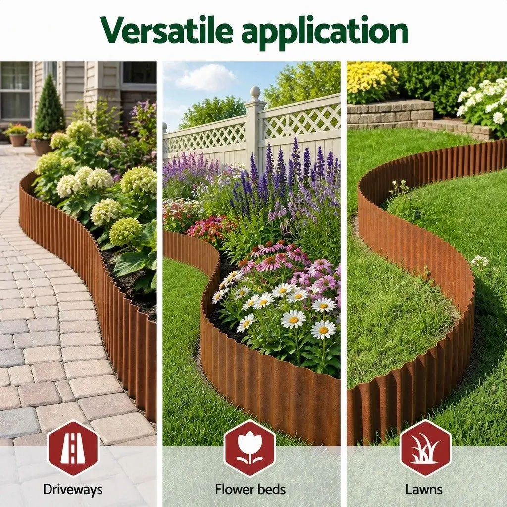 10ft Metal Garden Edging