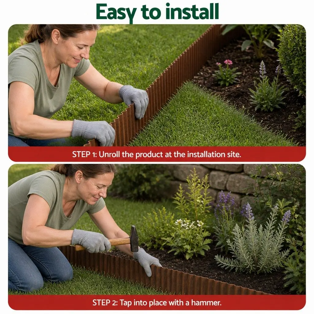 10ft Metal Garden Edging