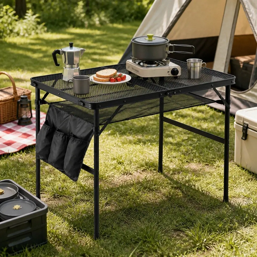 Camping Table for Cooking and Meal Prep