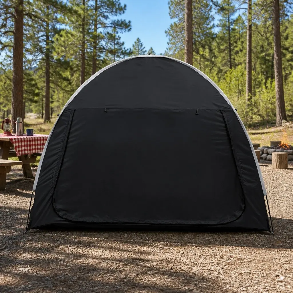 Car Camping Tent SUV Rear Hatchback Portable Outdoor Family Black