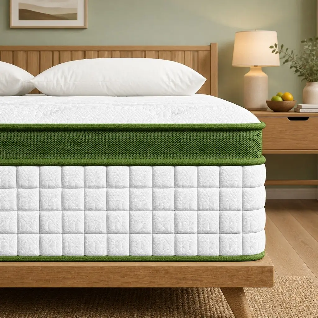 Hybrid Mattress King Single 30cm Cooling Gel Memory Foam Pocket Coil White