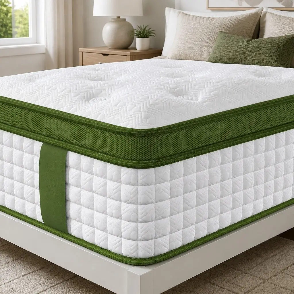 Single Mattress Latex Hybrid 34cm Medium Firm White