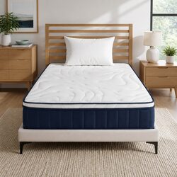 King Single Mattress 30cm Medium Firm Pocket Spring Latex Lumbar Support Hybrid