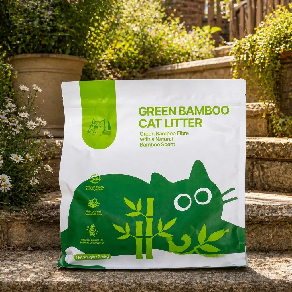 Cat Litter Clumping Odour Control 30kg Green Dust Free Easy Clean 12 Pack