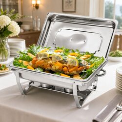 Dependable 9L Stainless Steel Chafing Dish Set