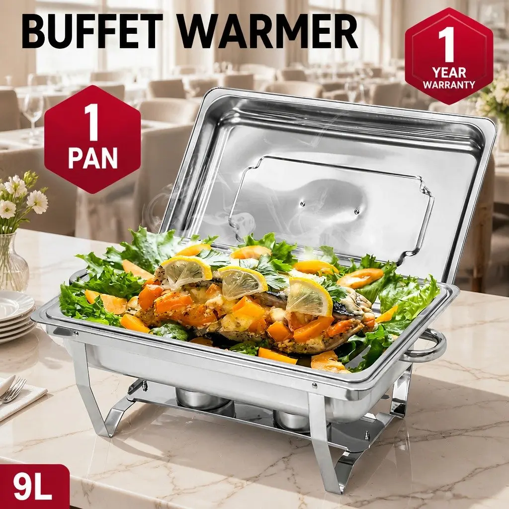 9L Stainless Steel Chafing Dish Set Food Warmer Buffet Bain Marie