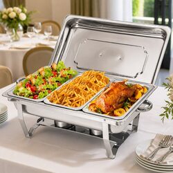 Dependable 3x3L Chafing Dish Set for Food Serving