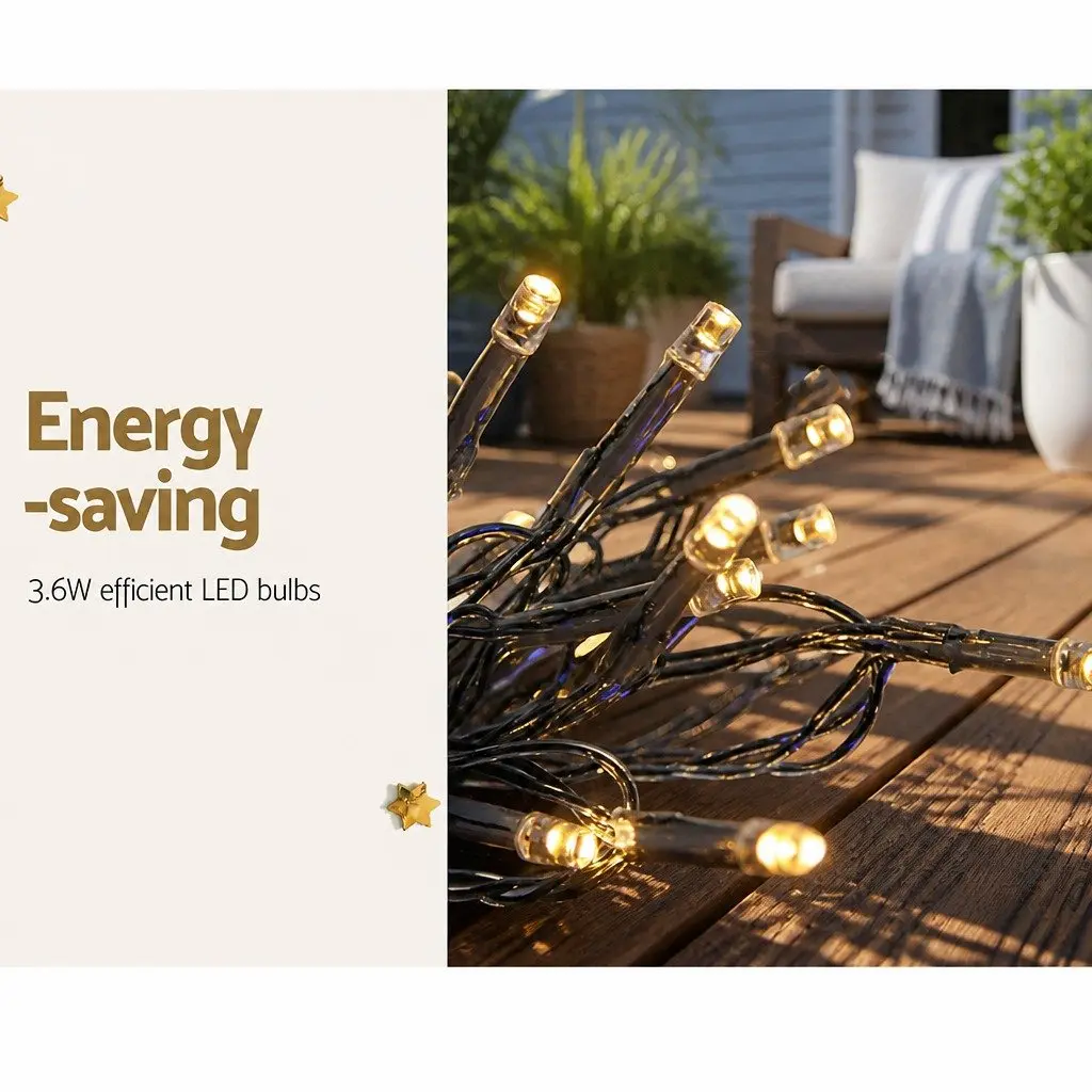Curtain Light Warm White 6M x 3M LED Indoor Outdoor Christmas