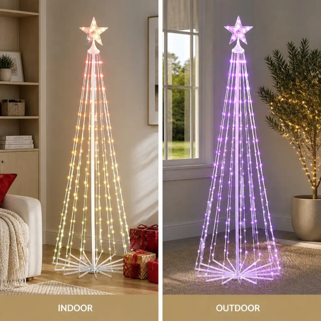 LED Christmas Tree 180cm RGB Multicolour Indoor Outdoor Remote Control