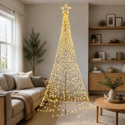 Durable 3.6M Pre-lit Christmas Tree with Solar LED Lights