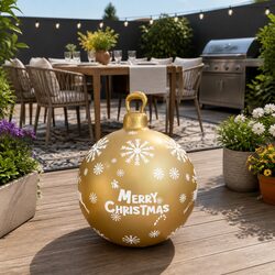 Value-Packed 60cm Christmas Inflatable Bauble with Pump
