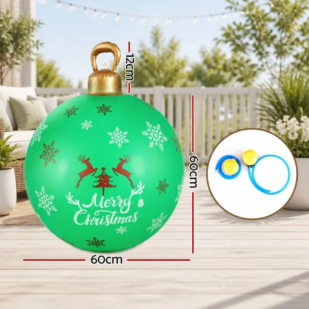 Christmas Inflatable Ball Bauble 60cm Outdoor Indoor Festive Decoration