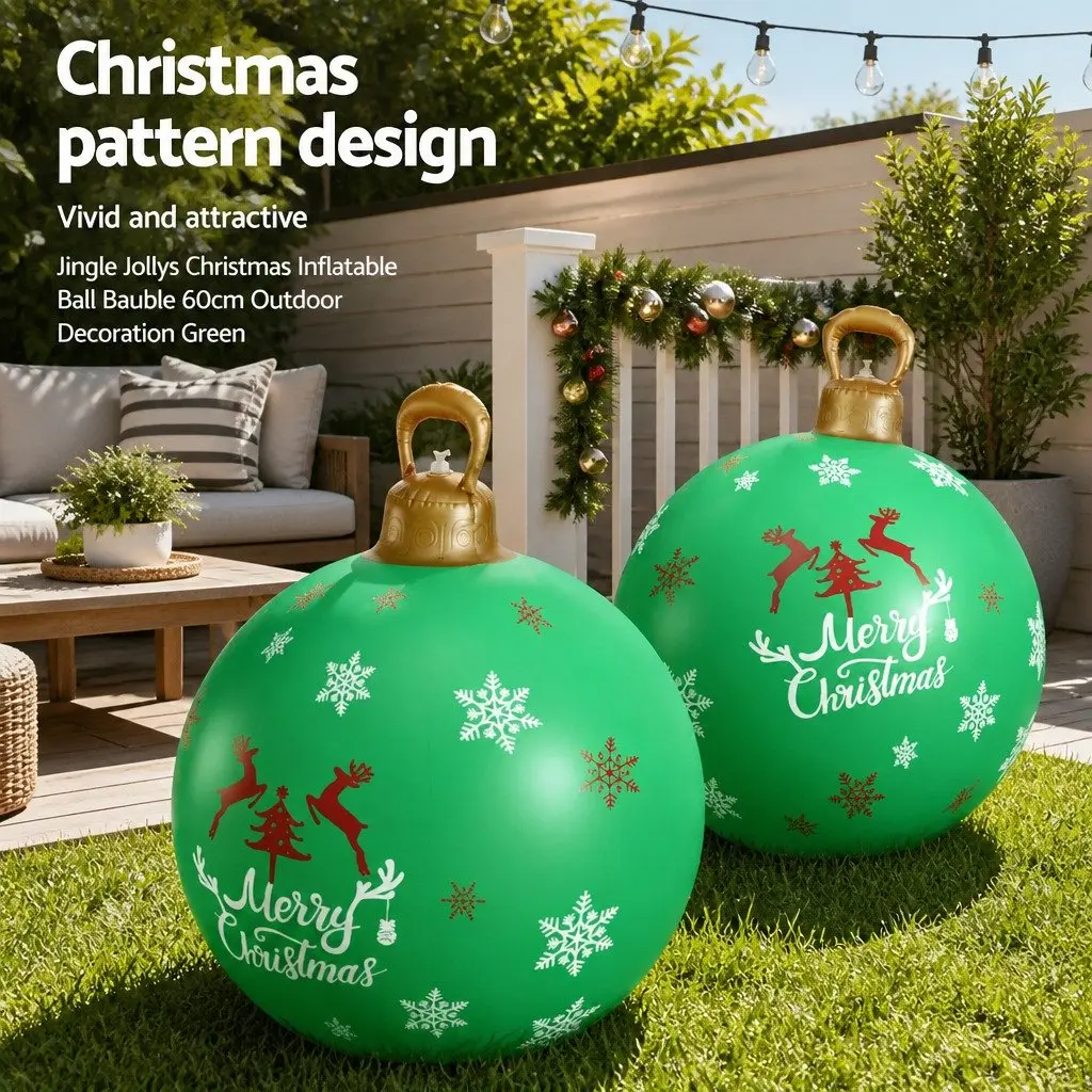 Christmas Inflatable Ball Bauble 60cm Outdoor Indoor Festive Decoration