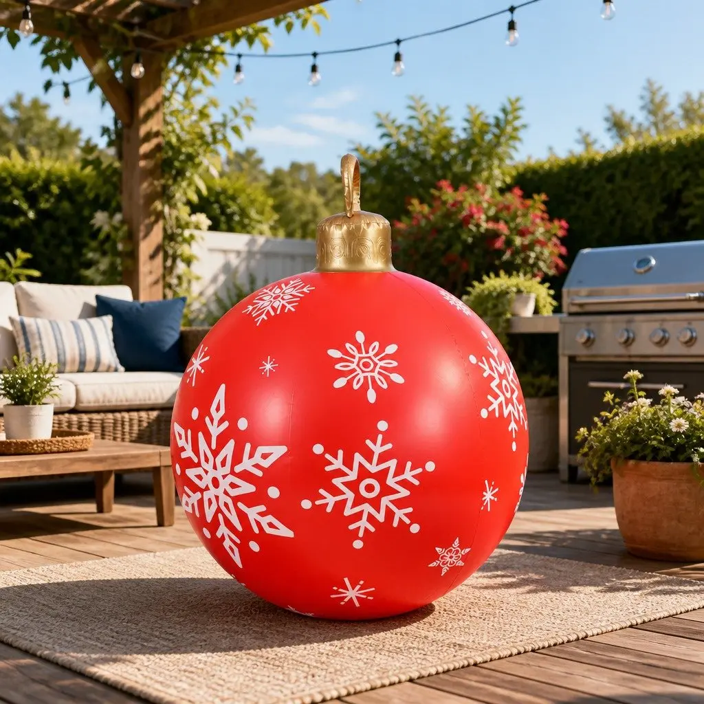 Christmas Inflatable Bauble 60cm Outdoor Indoor Decoration