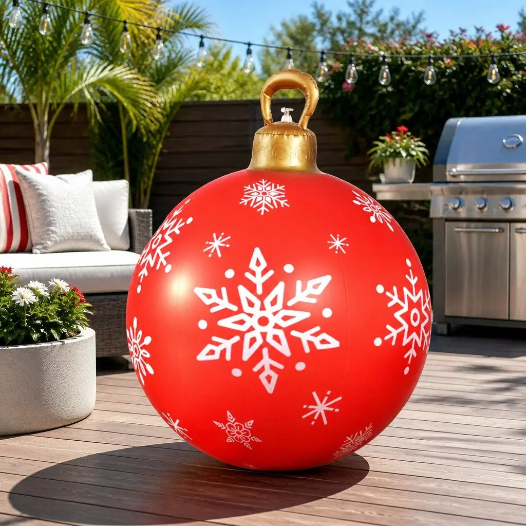 Christmas Inflatable Bauble 60cm Outdoor Indoor Decoration