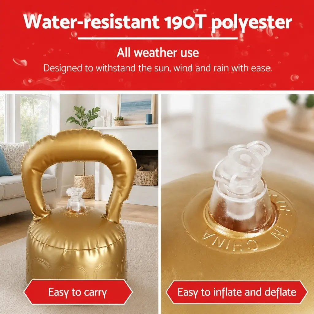 Inflatable Ball Christmas Decoration 60cm Transparent Snowman Outdoor Festive
