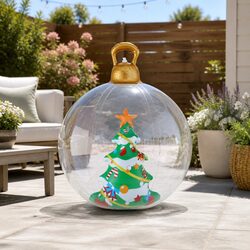 Value and Practicality: 60cm Inflatable Christmas Bauble