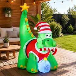 Value-Packed 1.86M Inflatable Dinosaur with LED Lights