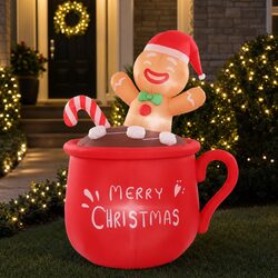 Reliable Christmas Inflatable Cup at 1.8M Height