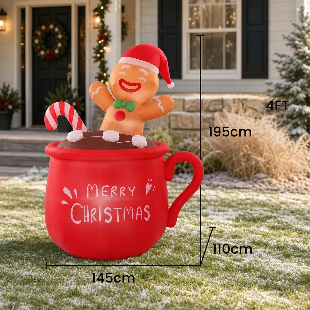 Christmas Inflatable Cup at 1.8M Height