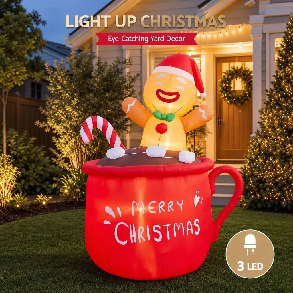 Christmas Inflatable Cup at 1.8M Height