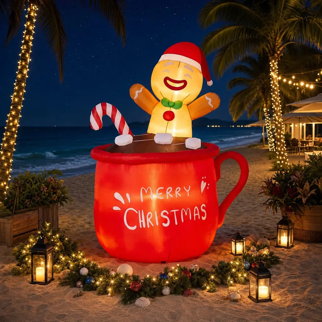 Christmas Inflatable Cup at 1.8M Height