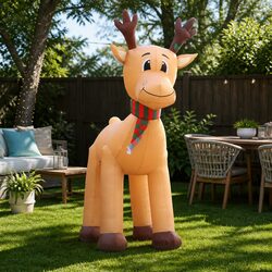 Durable 5M Christmas Inflatable Reindeer for Celebration