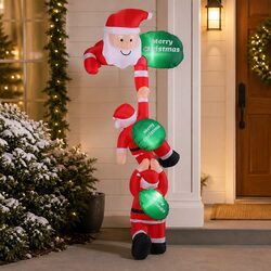 Reassuringly Practical 2.5M Inflatable Climbing Santa