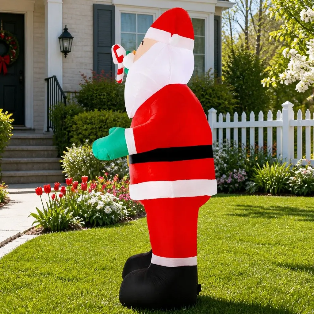 Inflatable Christmas Santa Decoration 3M LED Red and White Indoor Outdoor