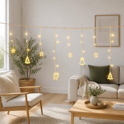 138 Warm White LED Icicle Lights - Safe & Energy Efficient