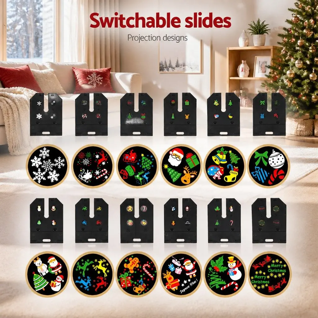 Laser Light Projector Christmas Outdoor Decorations 12 Designs Multicoloured