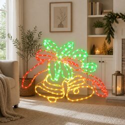 Reliable 216 LED Christmas Lights with Bell Design