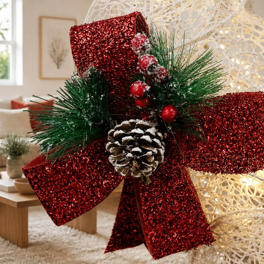 LED Christmas Lights Outdoor Decoration 215 Count Multi-color 3D Reindeer Sleigh 165cm Height