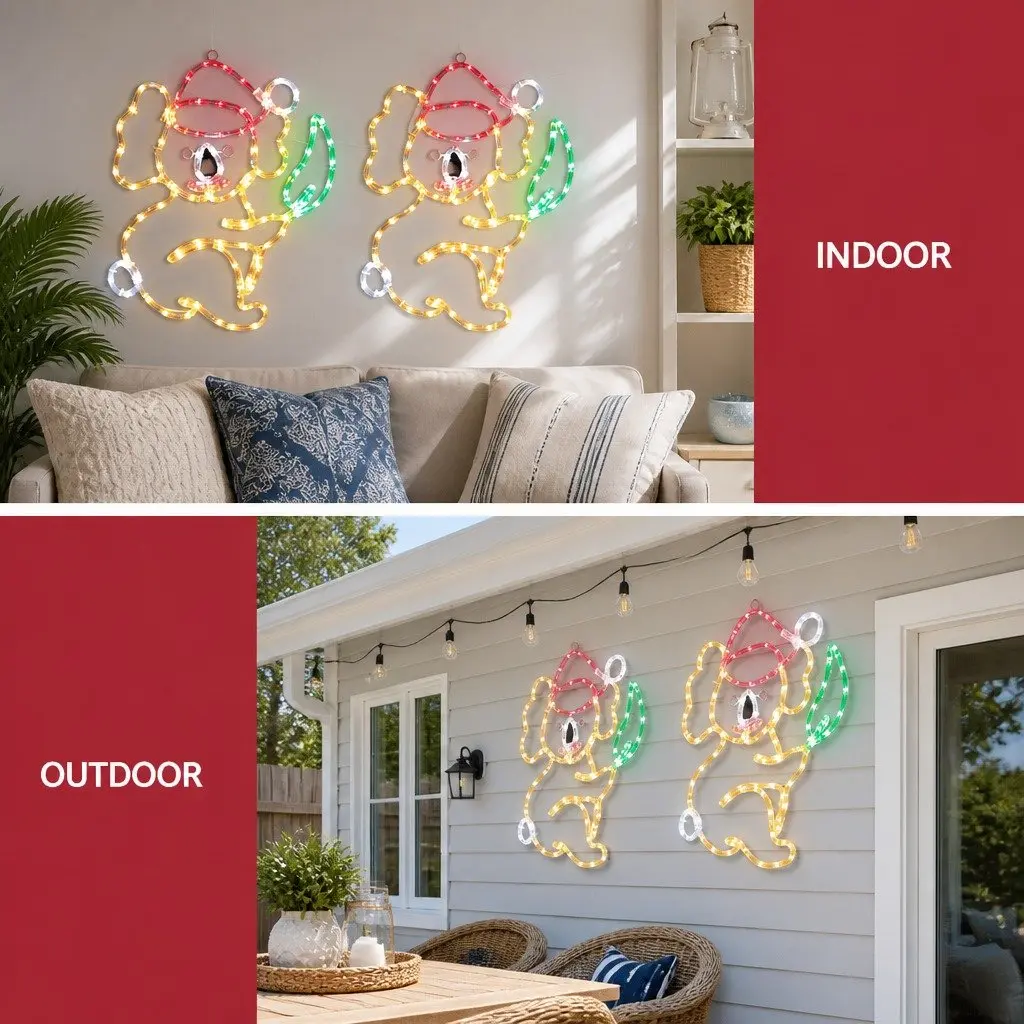 LED Christmas Lights Motif Multicolour 0.48m Outdoor Garden Decoration