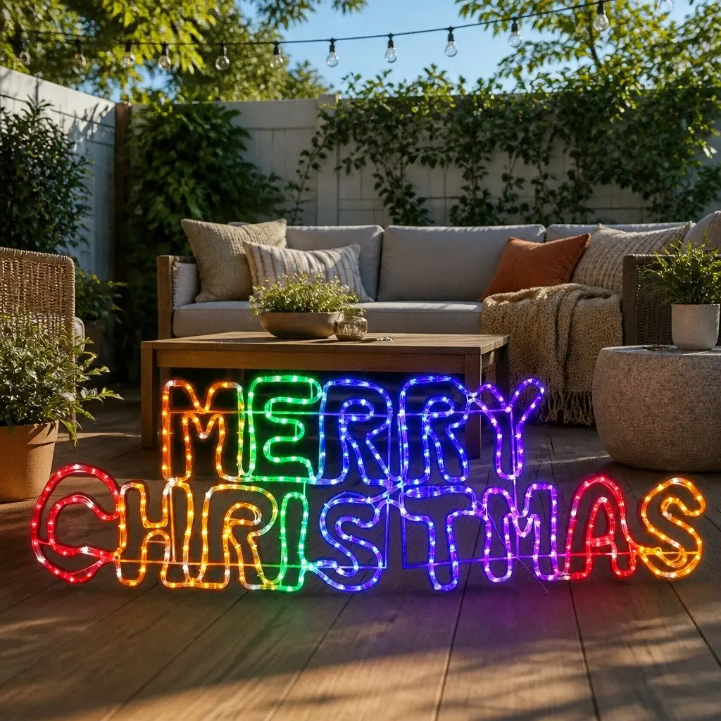 LED Rope Light Multicolour 1.6M Christmas Outdoor Decoration