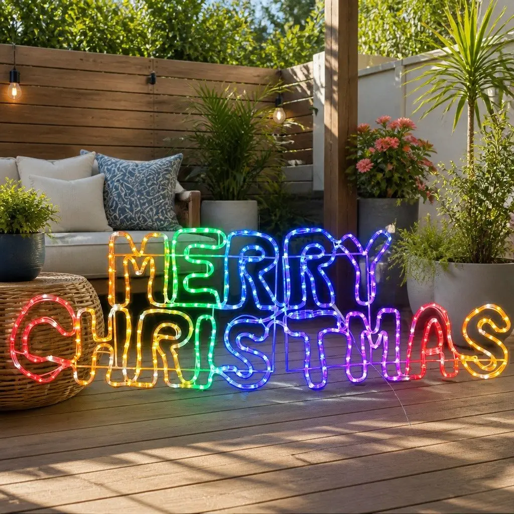 LED Rope Light Multicolour 1.6M Christmas Outdoor Decoration