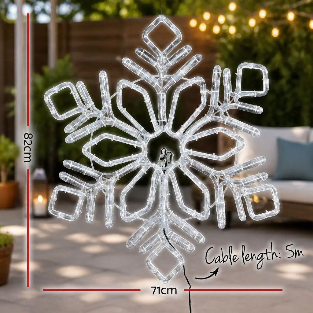 Christmas Lights Snow Motif 0.82M 304 LED Multicoloured Outdoor Indoor