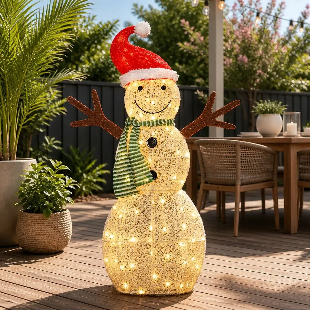 LED Snowman Decoration 0.97M Warm-White Indoor Outdoor 3D Figure
