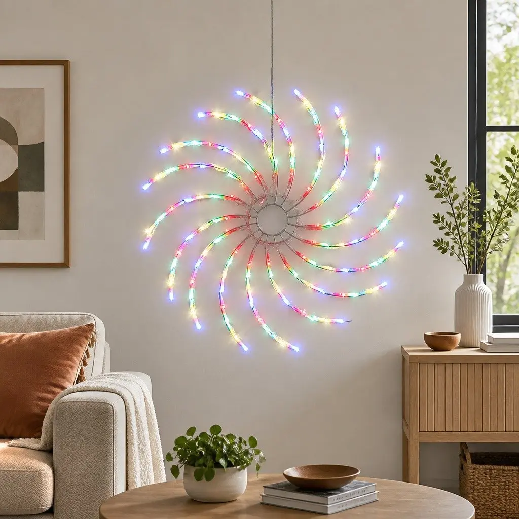 LED Christmas Lights Outdoor Indoor Decoration 0.5M Multi-Coloured Motif