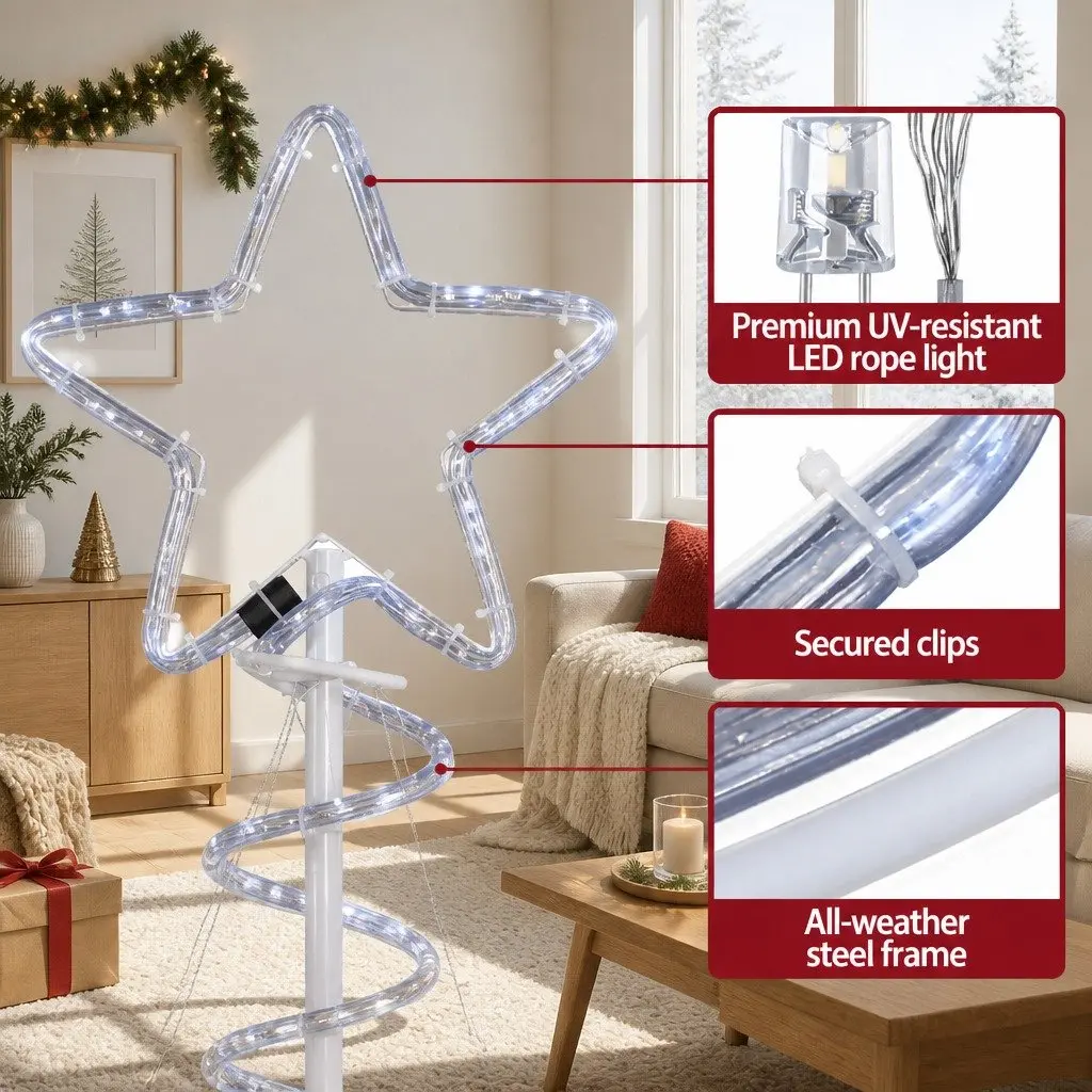 LED Christmas Tree Outdoor Indoor Decorations 1.88M Multicoloured Lights